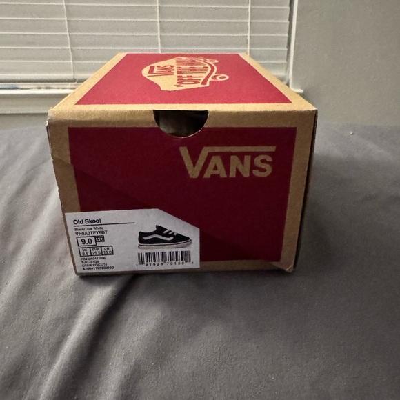 Vans Kids Black and White Classic Sneakers - Picture 10 of 10